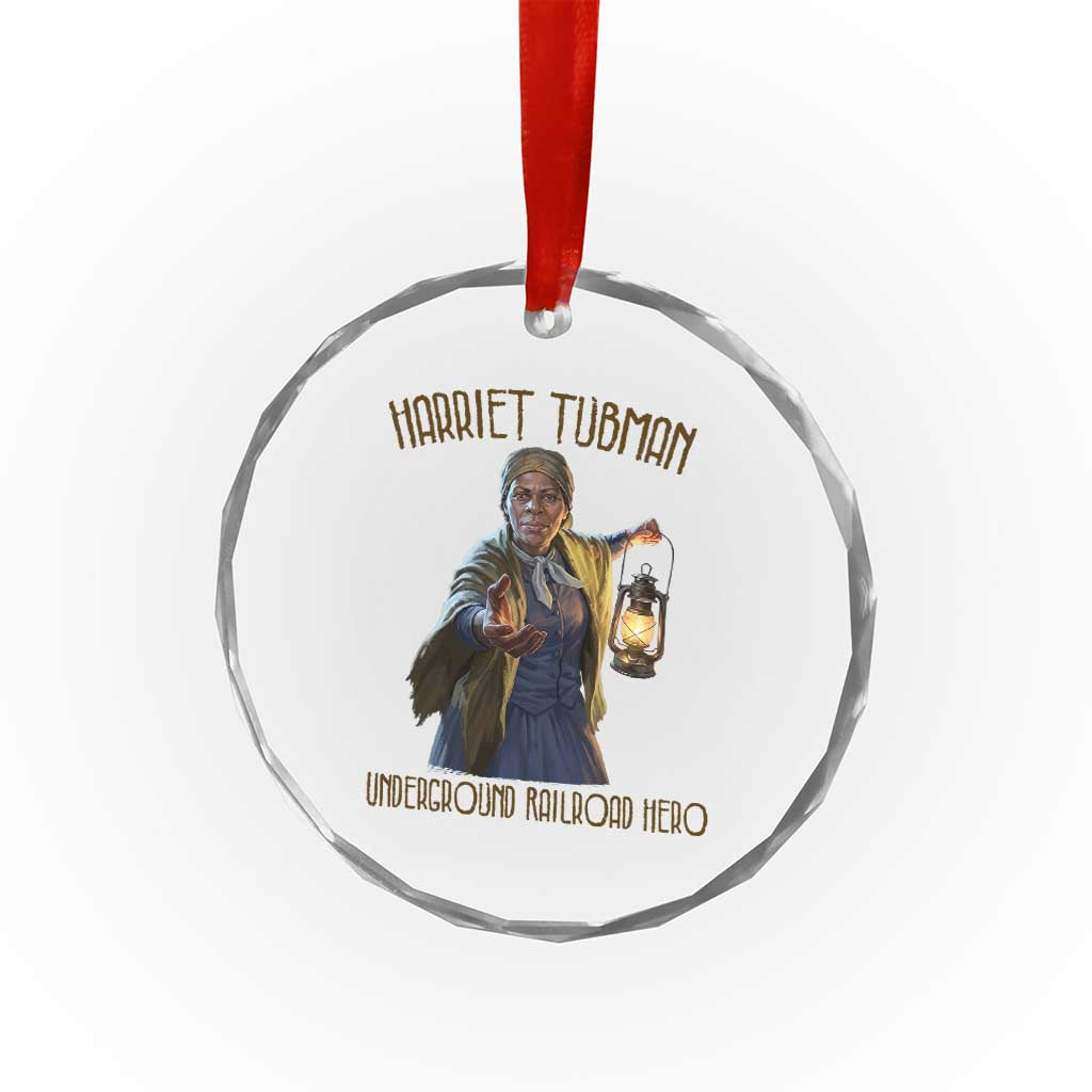 Harriet Tubman Crystal Glass Ornament Underground Railroad Hero Black History Month Gift