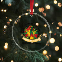 Harriet Tubman Crystal Glass Ornament Underground Railroad Hero Breaking Chains