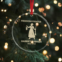 Harriet Tubman Freedom Fighter Crystal Glass Ornament History Lover Gift - Wonder Print Shop