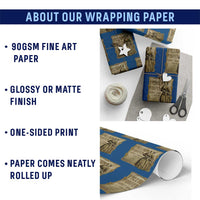Harriet Tubman Freedom Fighter Wrapping Paper Roll Feminist History Gift - Wonder Print Shop