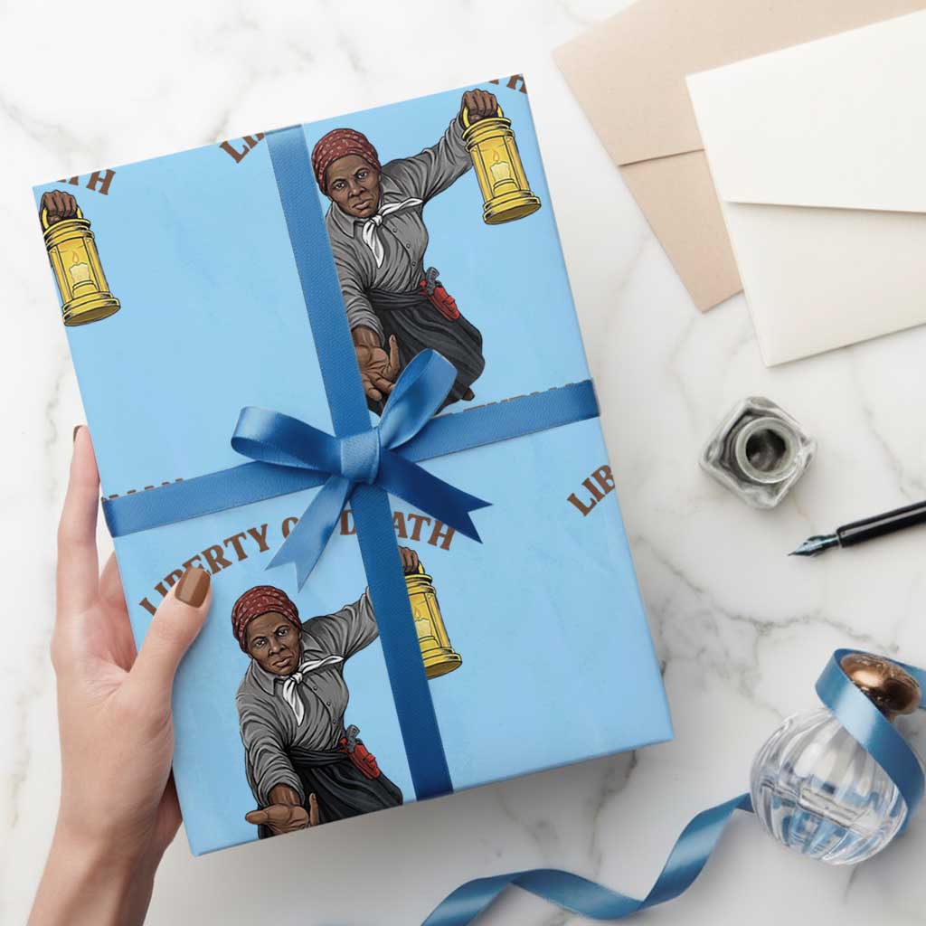 Harriet Tubman Freedom Quote Wrapping Paper Roll Liberty Or Death - Wonder Print Shop