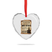 Harriet Tubman Heart Crystal Glass Ornament Liberty Or Death Black History Legacy