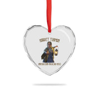 Harriet Tubman Heart Crystal Glass Ornament Underground Railroad Hero Black History Month Gift