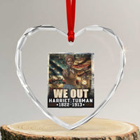 Harriet Tubman Heart Crystal Glass Ornament We Out Civil Rights History Movement Gift