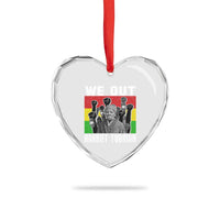 Harriet Tubman Heart Crystal Glass Ornament We Out Women Empowerment Quote - Wonder Print Shop