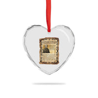 Harriet Tubman Heart Crystal Glass Ornament Womens History Month Gift