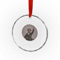 Harriet Tubman Leadership Crystal Glass Ornament Feminist History Gift