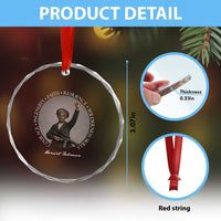 Harriet Tubman Leadership Crystal Glass Ornament Feminist History Gift