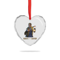 Harriet Tubman Legacy Heart Crystal Glass Ornament Gift For History Lovers