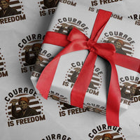 Harriet Tubman Legacy Wrapping Paper Roll Courage Is Freedom