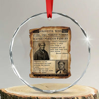Harriet Tubman Newspaper Crystal Glass Ornament Slavery Freedom Fighter Historical