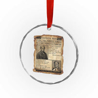 Harriet Tubman Newspaper Crystal Glass Ornament Slavery Freedom Fighter Historical