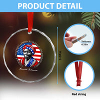 Harriet Tubman Patriotic Crystal Glass Ornament Black History Month Gift