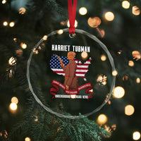 Harriet Tubman Patriotic Crystal Glass Ornament Strong Black Women Pride