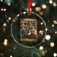 Harriet Tubman Quote Crystal Glass Ornament Black History African American