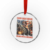 Harriet Tubman Quote Crystal Glass Ornament Every Great Dream Begins With A Dreamer - Wonder Print Shop