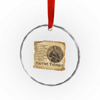 Harriet Tubman Quote Crystal Glass Ornament Liberty Or Death Empowerment Gift - Wonder Print Shop