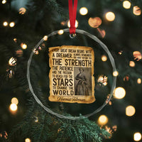 Harriet Tubman Quote Crystal Glass Ornament Strength Patience Passion To Change The World