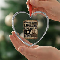 Harriet Tubman Quote Heart Crystal Glass Ornament Black History African American