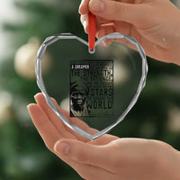 Harriet Tubman Quote Heart Crystal Glass Ornament Black Woman History Activist