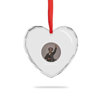 Harriet Tubman Quote Heart Crystal Glass Ornament I Never Ran My Train Off The Track