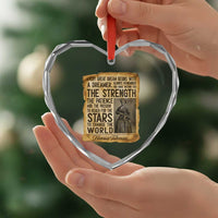 Harriet Tubman Quote Heart Crystal Glass Ornament Strength Patience Passion To Change The World