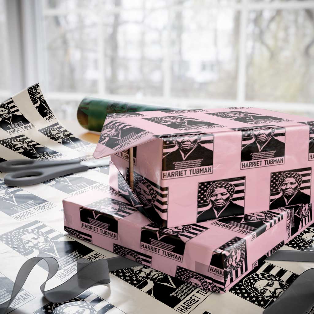 Harriet Tubman Quote Wrapping Paper Roll Black History Month