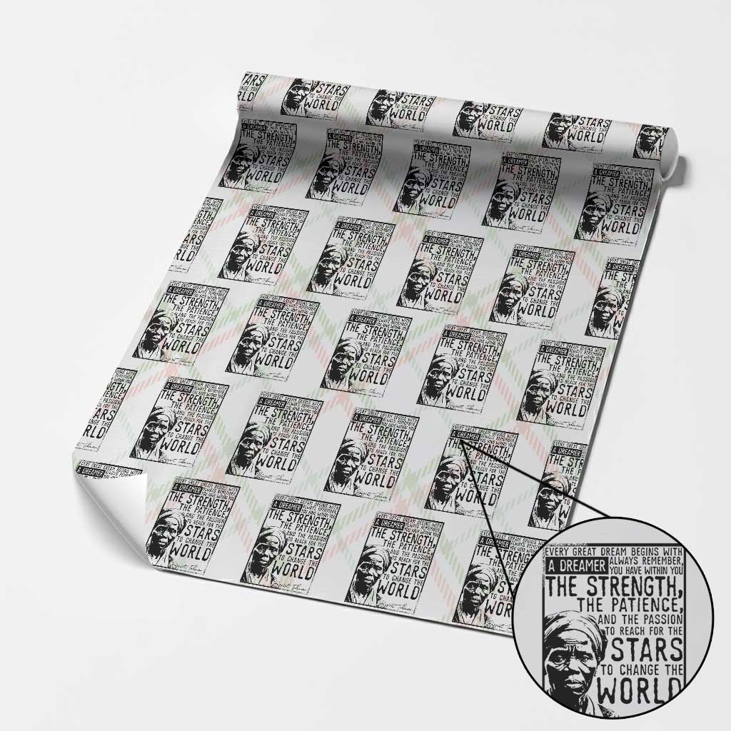 Harriet Tubman Quote Wrapping Paper Roll Black Woman History Activist