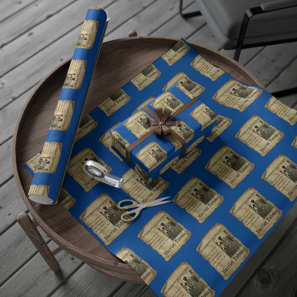 Harriet Tubman Quote Wrapping Paper Roll I Freed A Thousand People Vintage Poster - Wonder Print Shop