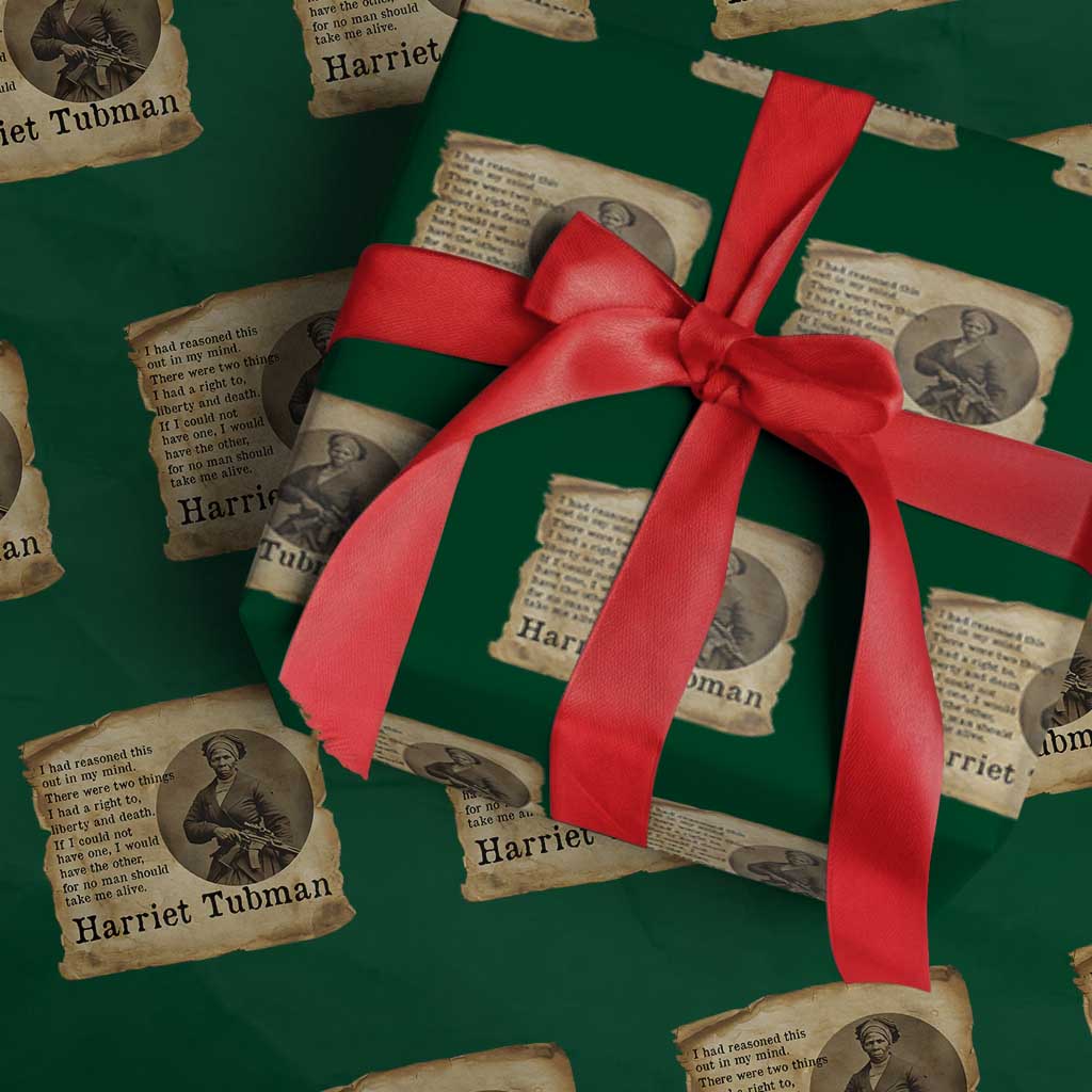 Harriet Tubman Quote Wrapping Paper Roll Liberty Or Death Empowerment Gift - Wonder Print Shop