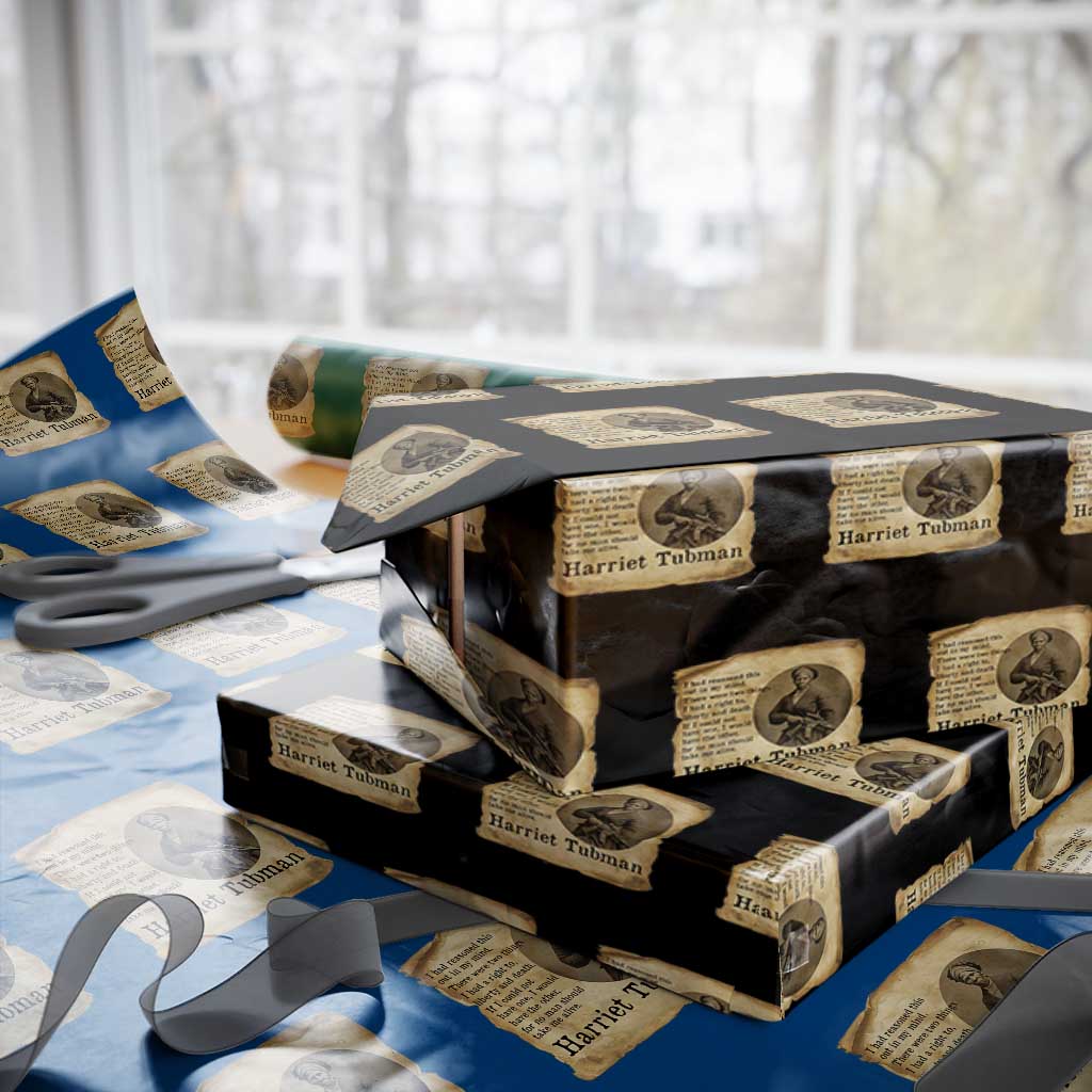 Harriet Tubman Quote Wrapping Paper Roll Liberty Or Death Empowerment Gift - Wonder Print Shop