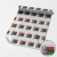 Harriet Tubman Quote Wrapping Paper Roll Pan African Flag Black History