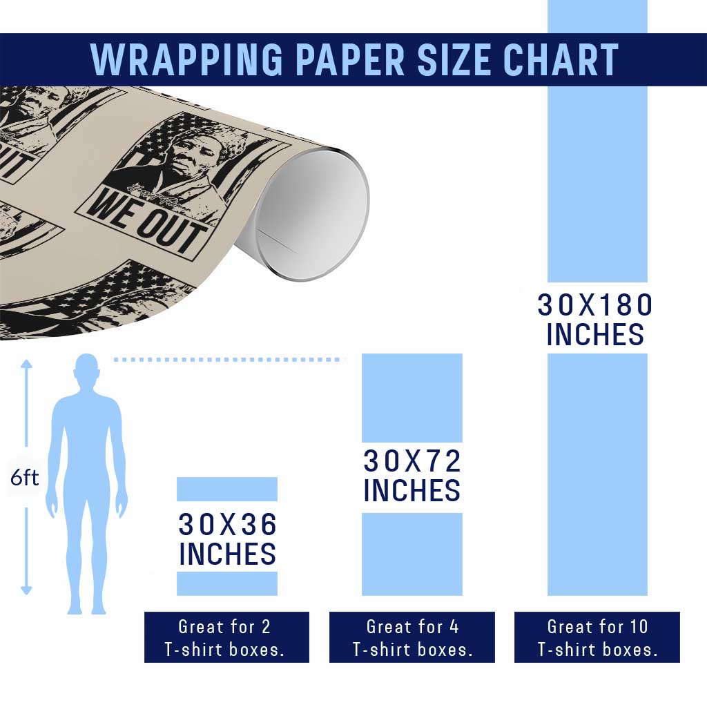 Harriet Tubman Quote Wrapping Paper Roll We Out Strong Woman