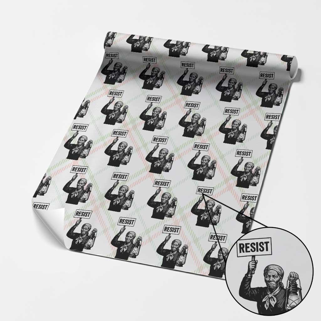 Harriet Tubman Says Resist Wrapping Paper Roll Women Empowerment Quote - Wonder Print Shop