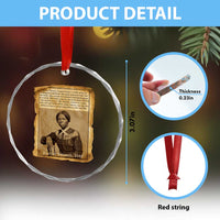 Harriet Tubman Tribute Crystal Glass Ornament Civil Rights Leader Black History Gift - Wonder Print Shop