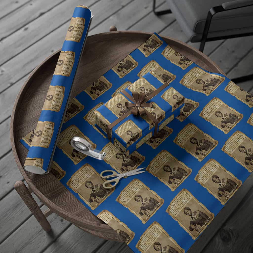 Harriet Tubman Tribute Wrapping Paper Roll Civil Rights Leader Black History Gift - Wonder Print Shop