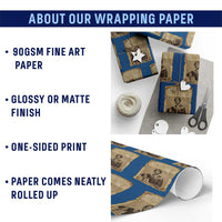 Harriet Tubman Tribute Wrapping Paper Roll Civil Rights Leader Black History Gift - Wonder Print Shop