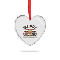 Harriet Tubman We Out 1849 Heart Crystal Glass Ornament Vintage Sunset Black American Hero