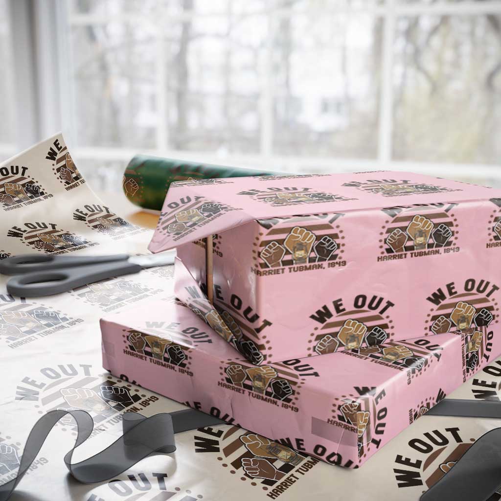 Harriet Tubman We Out 1849 Wrapping Paper Roll Vintage Sunset Black American Hero