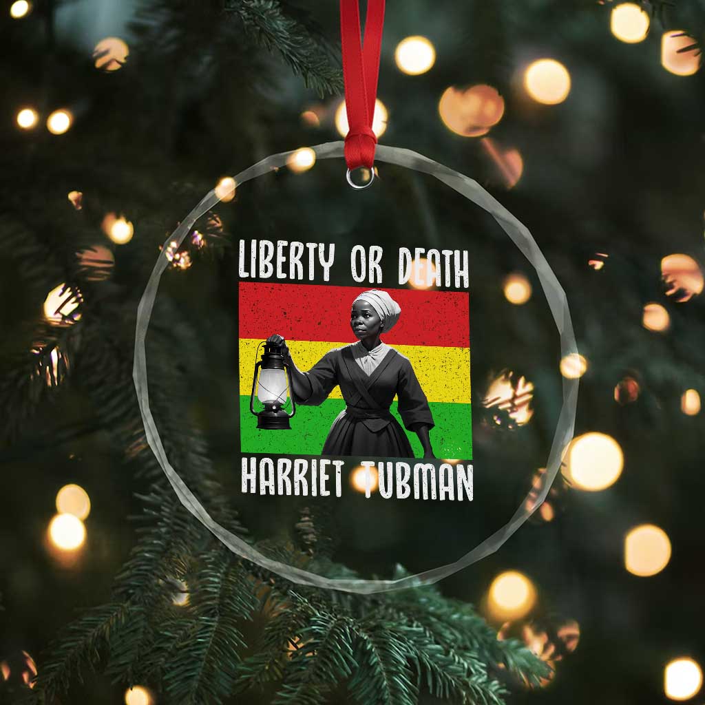 Harriet Tubman Women Leadership Crystal Glass Ornament Liberty Or Death - Wonder Print Shop