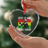 Harriet Tubman Women Leadership Heart Crystal Glass Ornament Liberty Or Death - Wonder Print Shop