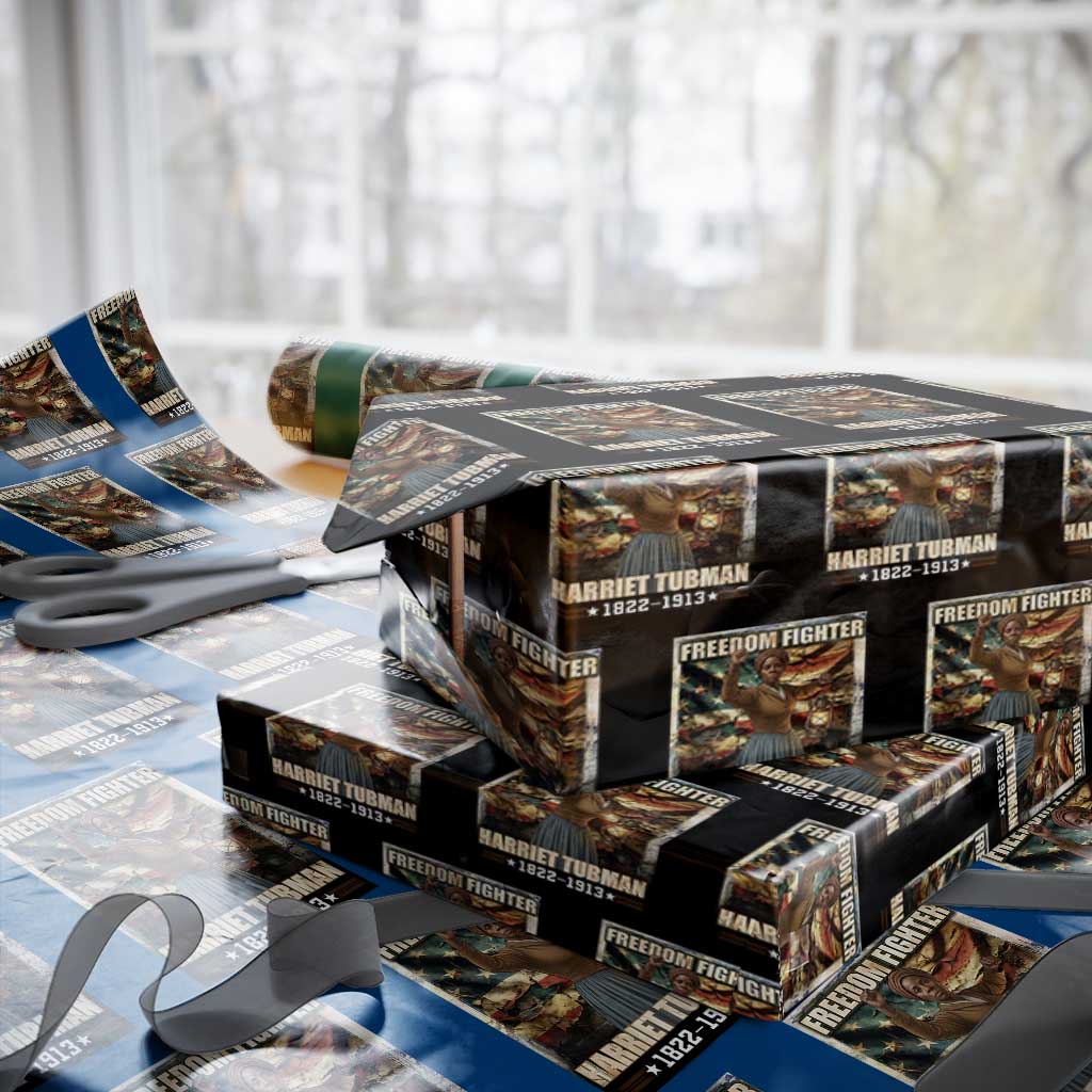 Harriet Tubman Wrapping Paper Roll Black History African American Leader Gift
