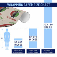 Harriet Tubman Wrapping Paper Roll Courage Is Freedom Black History Hero