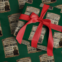 Harriet Tubman Wrapping Paper Roll Liberty Or Death Black History Legacy
