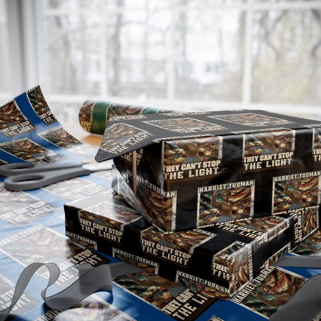 Harriet Tubman Wrapping Paper Roll Thay Can Not Stop The Light