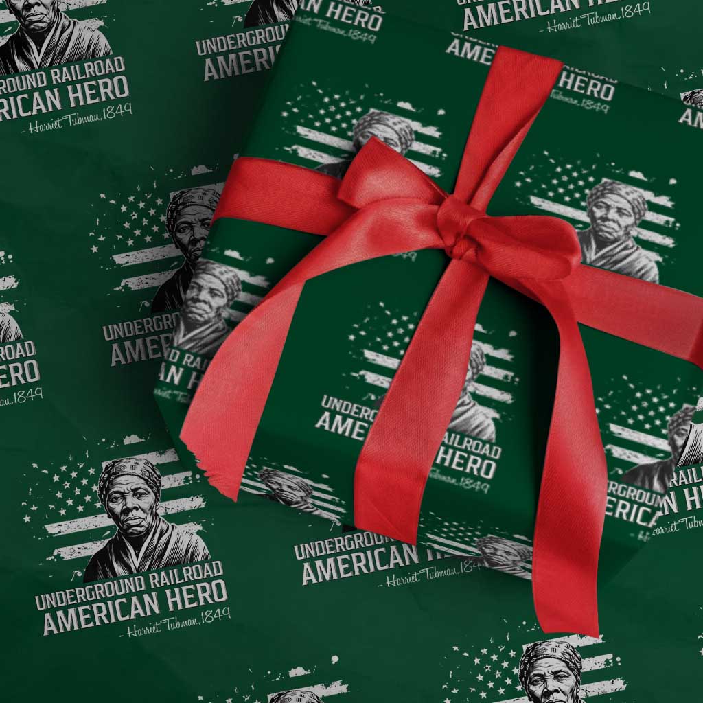 Harriet Tubman Wrapping Paper Roll Underground Railroad American Hero History