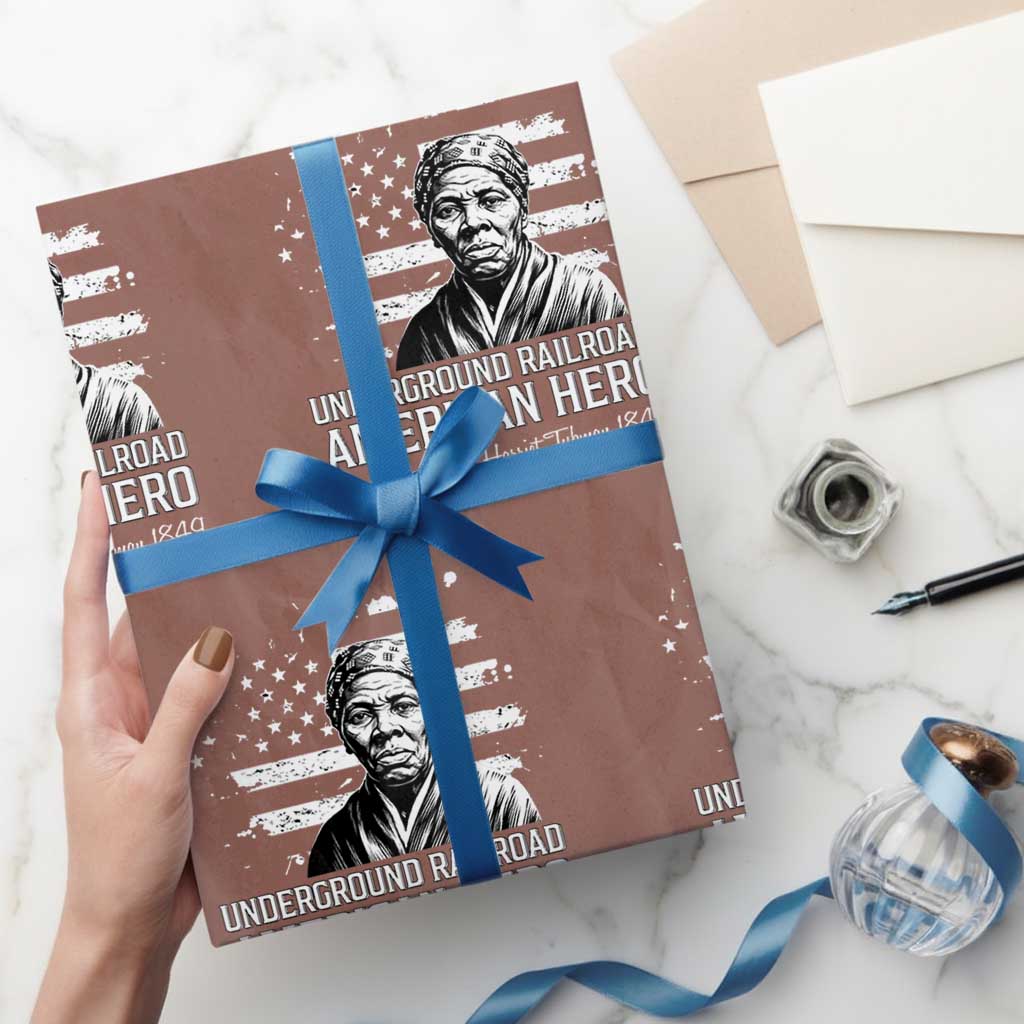 Harriet Tubman Wrapping Paper Roll Underground Railroad American Hero History