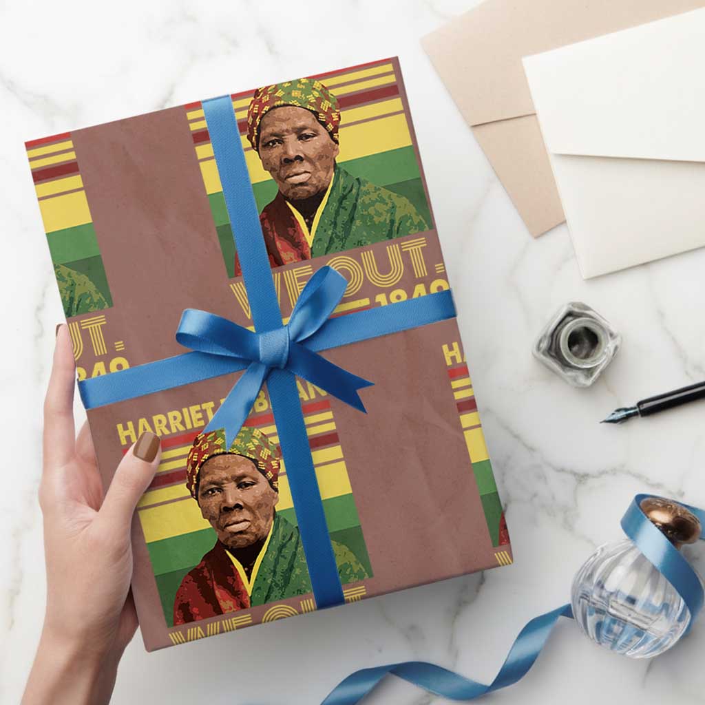 Harriet Tubman Wrapping Paper Roll We Out 1849 African American History