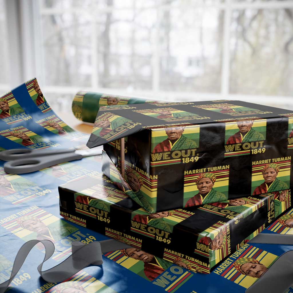 Harriet Tubman Wrapping Paper Roll We Out 1849 African American History