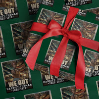 Harriet Tubman Wrapping Paper Roll We Out Civil Rights History Movement Gift